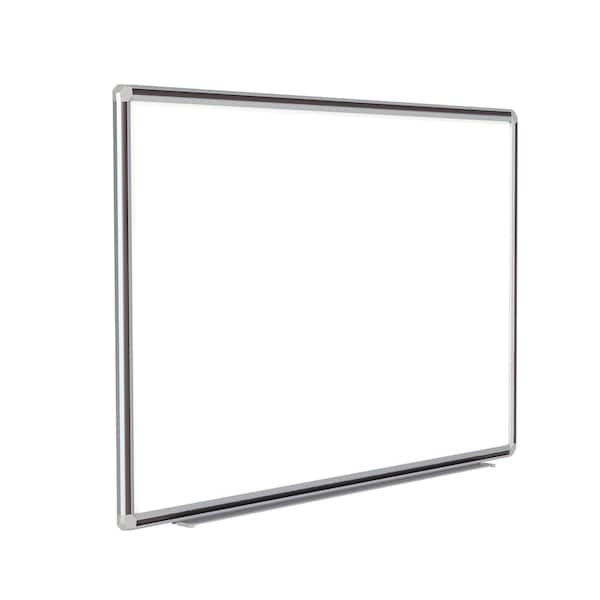 Porcelain Whiteboard, 48"x48", Black, Porcelain, 48", 48", White